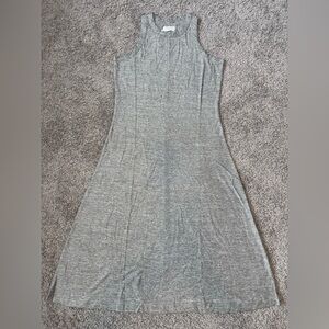 NWT Lou & Grey Jersey Knit Midi Tank Dress, Heather Gray, Medium